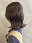 レイヤーボブ/olive beige