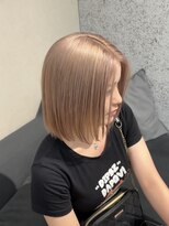 ローレン(Lolen.)&nbsp;ミルクティーベージュ/ミディアムボブ【野上翔平】