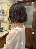 【白岩】ボブパーマ×ニュアンスパーマ