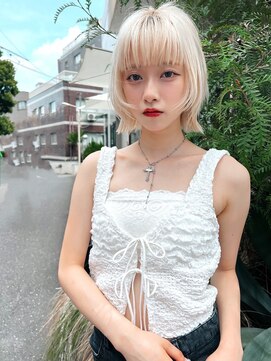 メーヴェ(Mowen) mowen 南堀江　ハイトーンボブ　レイヤーウルフ