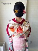 振袖着付けヘアセット☆