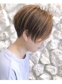 Moana【川口】#ハンサムショート#刈り上げショート#ベージュ