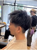 【メンズ】スパイキーショート/ブルーブラック/鎌取/小野