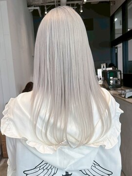 ロングおくれ毛前髪カット韓国ヘア美髪_ba553481