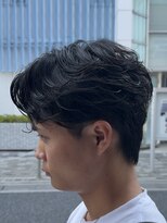 オーガニック アトリエ 大宮(organic+atelier)&nbsp;韓国風強めフェザーパーマ2wayセンターパートショート