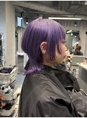 ウルフカット/中性ウルフ/ハイトーン/ケアブリーチ/イメチェン