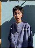 スパイキーショート /メンズカット /シャドウパーマ