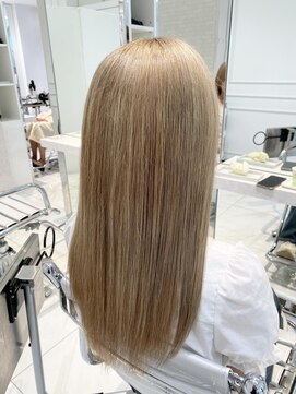 ヘアーアンドメイク ニューヨークニューヨーク 姫路店(Hair&Make NYNY) ホワイトミルクティーベージュカラー