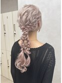 編み下ろしアレンジ/ヘアアレンジ/お呼ばれヘア