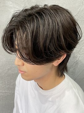 レーヴ(reve) 【メンズ】ニュアンスセンターパート×ウルフ　毛流れ感が最高