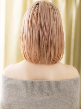 カバーヘア ブリス 戸田公園西口店(COVER HAIR bliss) ■透明感ホワイトブロンド外国人風金髪ボブ43-3戸田公園10代20代