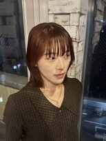 グランデュール 静岡駅前店(GRANDEUR)&nbsp;ワンカラーでレッドブラウンカラー