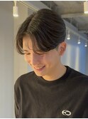 ニュアンスパーマ韓国ヘアメンズカットダウンパーマフェザー