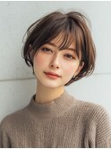 着物ヘア/大人ガーリー/ダークアッシュ/似合わせカット/大口子安