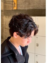 エッジ(EDGE)&nbsp;大分メンズ刈り上げショートマッシュフェザーパーマ