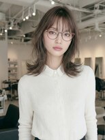 ノラ シブヤ(NORA)&nbsp;ワンホンレイヤー顔まわりカットシャギーカットハッシュカット