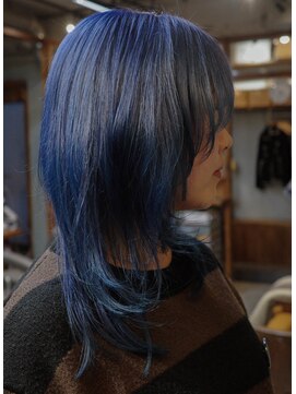 ワンダーヘアーグルーミング(WANDER Hair grooming) ディープブルーレイヤー