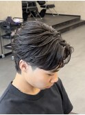 すっきりめ毛流れセンターパート