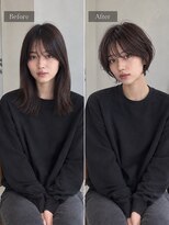 ワゴンバイアフロート(Wagon by afloat)&nbsp;池袋ショート 20代30代 小顔丸みショート 顔周りレイヤー
