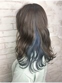 オーシャンブルー/インナーカラーブルー【池袋/池袋駅前】