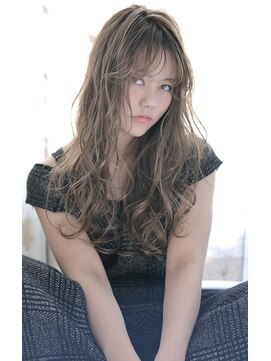 マイルス(MILES) 【MILES】外国人風３Dカラー×フェザーロング