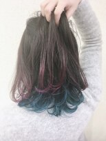 セレスト 下北沢店(CELESTE)&nbsp;セクションカラー◇ピンク×サファイアブルー