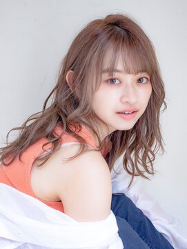 ロンドアベニール 北千住(Lond avenir) 大人可愛いAラインゆるふわロング☆ナチュラルブラウン西田大樹