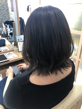 アドラーブル 長岡リップス旭岡店(adorable) 【グレーアッシュ】切りっぱなしボブ 20代×30代