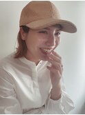 「KENTA」カッパーボブ×夏の帽子にも似合う