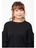 華やかローポニーアレンジ
