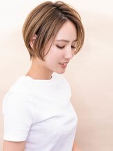 ヨファ ヘアー(YOFA hair) 大人かわいいマッシュショートボブ＃フェザーバング0901