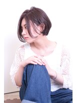 サイン(SIGN)&nbsp;前髪なし大人ショート/30代40代50代/江渡裕司/ショコラベージュ