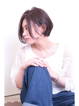 サイン(SIGN) 前髪なし大人ショート/30代40代50代/江渡裕司/ショコラベージュ