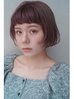 レジュアル(RESSUAL) ピンク 大人かわいい フェザーバング マッシュショート