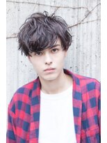 ケアリー 浦和美園(Carelly)&nbsp;ツイストパーマ七三オールバックマッシュウルフスリークショート