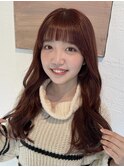 (韓国風/くびれヘア/縮毛矯正/前髪/サイドバング/小顔)