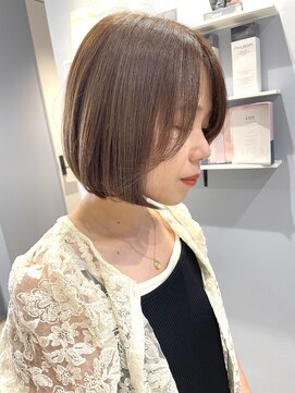 ベルベットヘア 千早店(Velvet hair) シアーグレージュ×ボブ 【福岡 聖容】