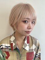 アローラ 三軒茶屋(Allora) 20代30代40代ナチュラル大人可愛いハイトーン丸みショート◎