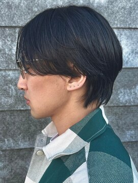 ヒュイル バイ ニアウ(Hwyl by Niau) メンズマッシュセンターパートスパイラルパーマニュアンスパーマ