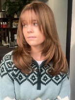 ノラ ウメダ(NORA UMEDA)&nbsp;【NORA UMEDA 高木】海外風レイヤーカット ミルクティーベージュ