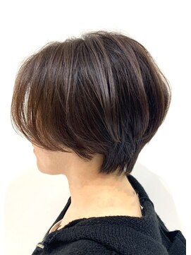 ユウヘアー 師勝店(U Hair) 【UHair】艶々ナチュラルカラー/大人ショート/20代/30代/40代