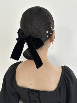 クリアーオブヘアー 本山店(CLEAR of hair) set / tight ribbon arrange