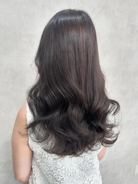 ルノン(LUNON) ラベンダーグレージュ/ブリーチなし/髪質改善/セミロング