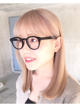 ヘアーメイク ストーリィー(hair make STORY) ミルクティーベージュ+少しピンク　12760円～