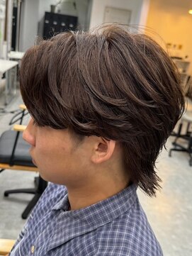 フゥ 宇都宮(FeU) 波巻きパーマメンズパーマメンズヘアツーブロックツイストパーマ