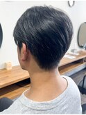 メンズ 爽やかビジネスショートスタイル 眉カット