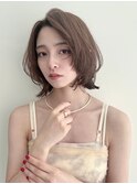 ツヤ髪透明感外ハネミディレイヤー似合わせカット