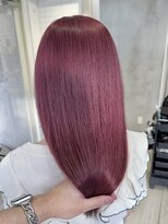 シーン(seen)&nbsp;○小顔前髪ワンカールくびレイヤーカットネビージュロングウルフ