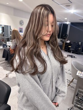 キング(K!ng) 縮毛矯正髪質改善ハイライトレイヤーカット枚方美容室エクステ