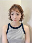 イメチェン外ハネボブ美髪ワイドバングミディアムレイヤーカット